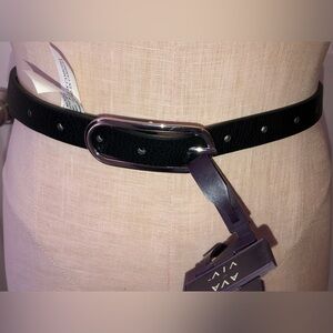 3/$20 Ava & Viv Pair of Belts - Black and Maroon